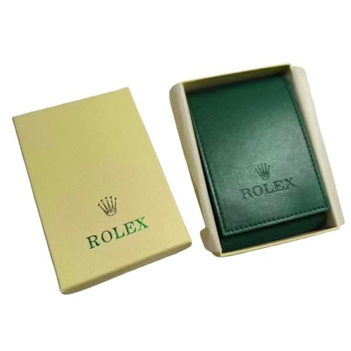 ROUREOX Tragbare Uhrenaufbewahrung Tasche Grüner Reisebeutel Weich Innen Kissen Uhrenhalter Einzel Uhr Organizer Etui für Rolex