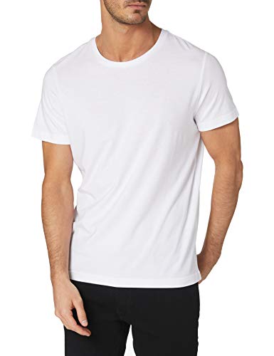 s.Oliver Herren 2119128 T-Shirt, 0100 weiß, L