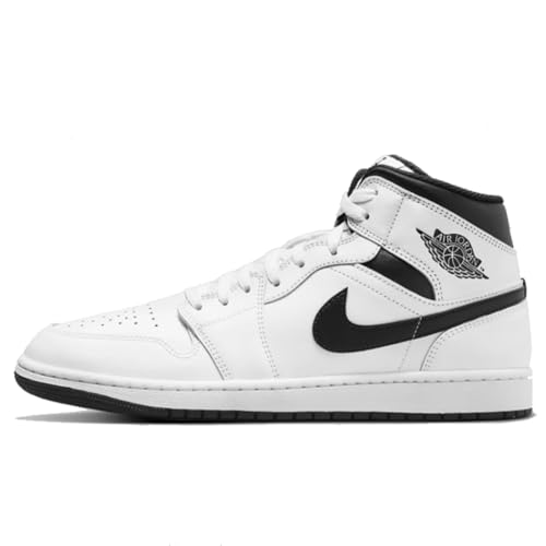 Air Jordan 1 Mid Herrenschuhe (DQ8426-071, Schwarz/Weiß/Metallic-Gold), Schwarz/Metallic Goldweiß, 44.5 EU