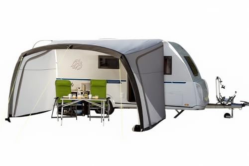 BERGER Sombra-Air 4m Vorzelt mit UV Schutz 50+ | Wasserabweisendes Busvorzelt | Sonnenvordach, Windschutz und Regenschutz für Bus, Van und Wohnmobil