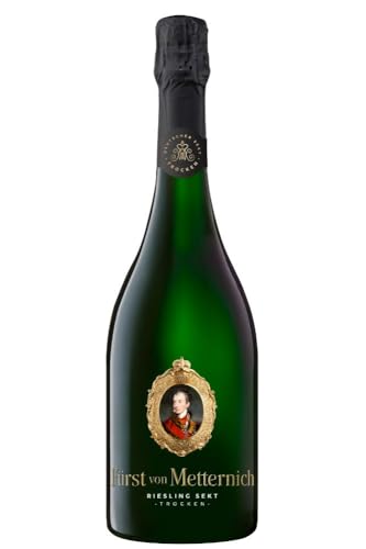 Fürst Von Metternich Riesling Sekt Trocken (1 X 0,75 L) Deutschlands Beliebtester Premiumsekt, Aus Deutschen Rieslingweine, Anbaugebieten In Rheinhessen, Rheingau & Pfalz, Ausgeprägte Fruchtaromen