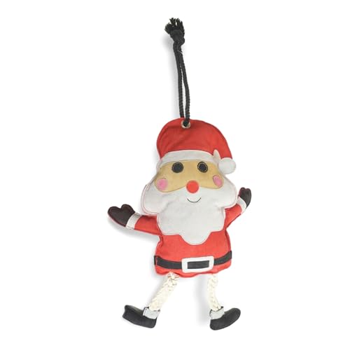 Pferdespielzeug für Pferde als Beschäftigung Box, Paddock, Weide Spielzeug für Pferde gegen Langeweile robust Wildleder (Santa)