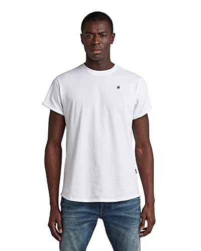 G-STAR Herren Lash Jersey T-Shirt, Weiß (White D16396-B353-110), L