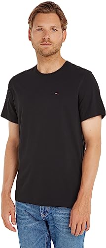 Tommy Jeans Herren T-Shirt Kurzarm TJM Original Slim Fit, Schwarz (Tommy Black), XL