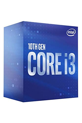 Intel® Core™ i3-10100F Desktop-Prozessor, 4 Kerne, bis zu 4,3 GHz, ohne Prozessorgrafik, LGA1200 (Chipsatz der Intel® 400er Reihe), 65 W