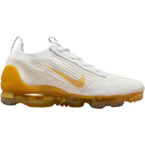 NIKE Air Vapormax 2021 Flyknit SE Herren-Sneaker, Weiß / Gelb (White Summit White Yellow Ocker Lemon Wash), 44 EU