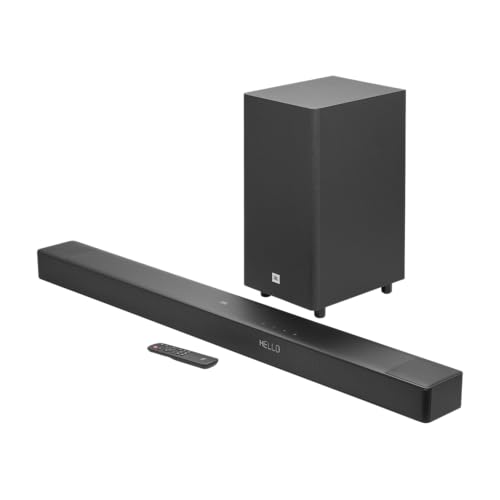 JBL Cinema SB595 3.1.2 Kanal Soundbar mit echtem Dolby Atmos®, kabellosem Subwoofer, 440W Leistung, HDMI eARC, Bluetooth Streaming, Center-Lautsprecher für klare Dialoge, Heimkino-System