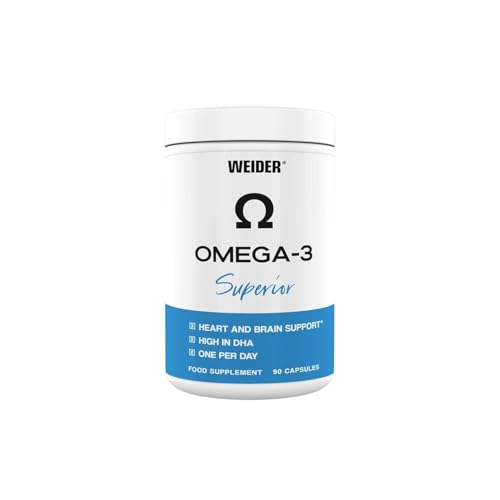 Weider - Omega 3 Superior - Hochdosiertes Fischöl mit DHA und EPA in Triglycerid-Form - 90 Kapseln