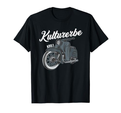 Schwalbe KR51 Simson Mofa Moped Kulturerbe Fahrer DDR T-Shirt