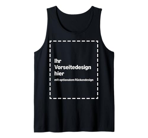 Individuelles Tank Top Vorder- und Rückseite