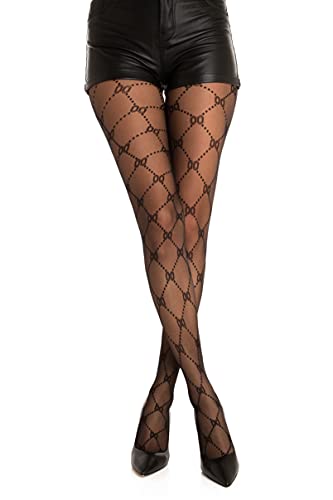 Gi&Gi Damen Elegant Fantasy Strumpfhose 20Den Extra Komfort Gute Qualität Made in Italy N.1449 (L/XL)