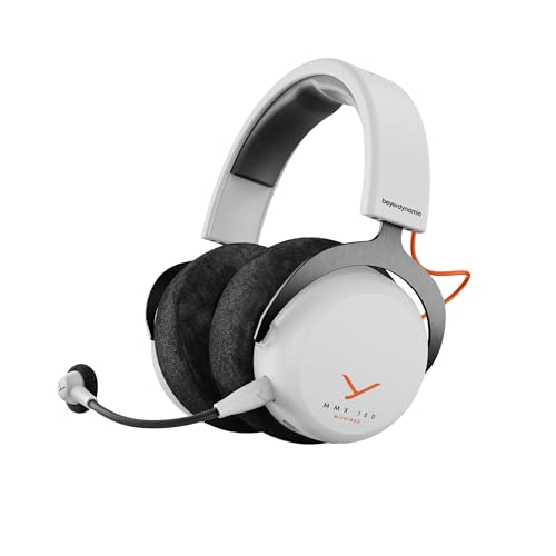 beyerdynamic MMX 150 Wireless - Kabelloses Gaming-Headset mit Klangpersonalisierung App, Velours-Ohrpolster, Akkulaufzeit von 50 Stunden in Arctic White