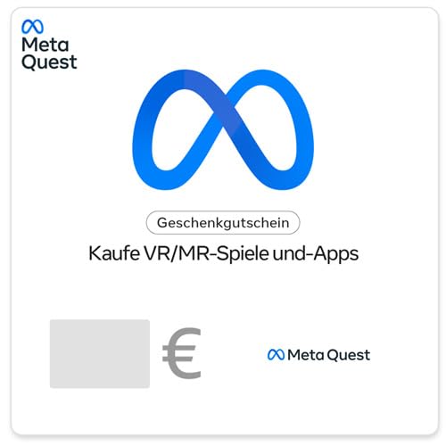 Digitaler Meta Quest-Geschenkgutschein – für Apps, Spiele und Erlebnisse – für Deutschland – per E-Mail