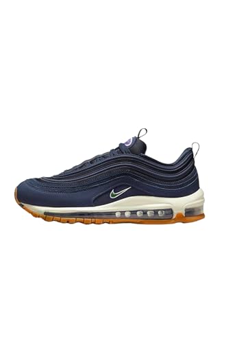 NIKE Air Max 97 QS Damen Sneaker Sneaker Fashion Schuhe DR9774 (Obsidian/Midnight Navy/Sail/Gorge Green 400) UK3.5 (EU36.5)
