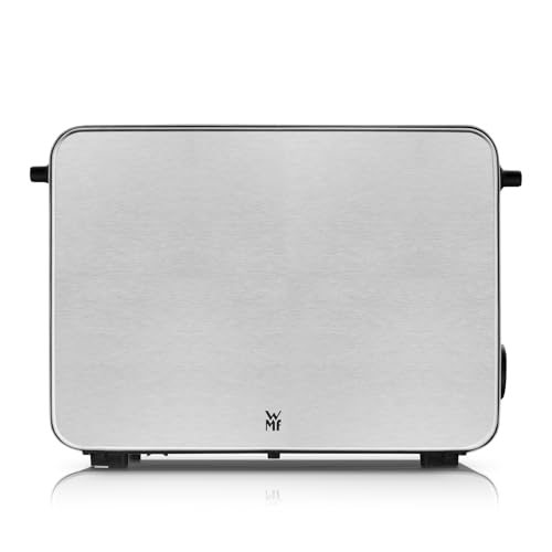 WMF Stelio Toaster 2 Scheiben Edelstahl, Doppelschlitz Toaster mit Brötchenaufsatz, Bagel-Funktion, 7 Bräunungsstufen, 900 W, edelstahl matt
