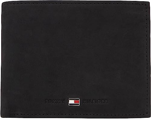 Tommy Hilfiger Herren Geldbeutel Johnson mit Münzfach, Schwarz (Black), Einheitsgröße