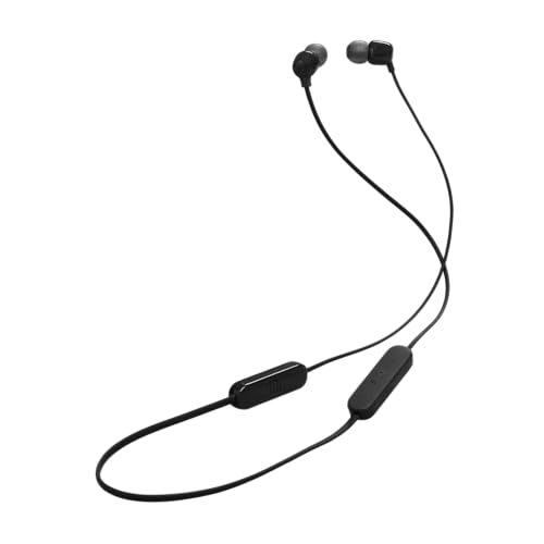 JBL Tune 135BT Bluetooth Wireless In Ear Kopfhörer mit 3 Tasten Mikrofon/Fernbedienung und Flachkabel - Schwarz