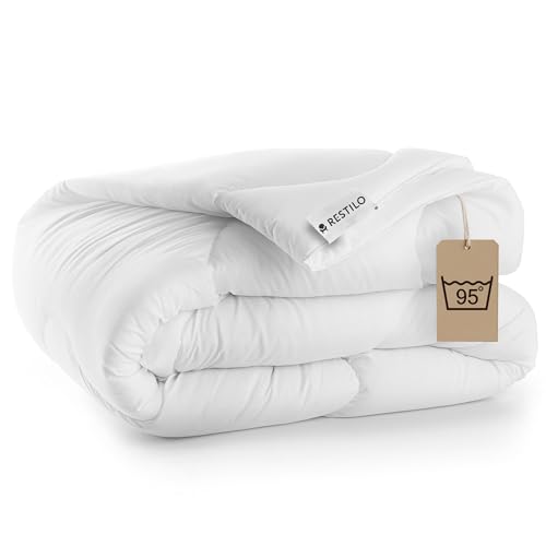 RESTILO Bettdecke 135x200 cm Ganzjahresdecke Steppdecke Antiallergisch Schlafdecke Öko Tex Standard Inez 135 x 200 cm