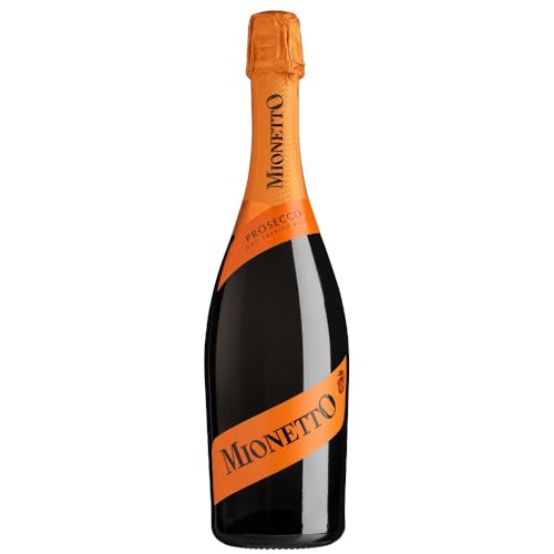 MIONETTO Prosecco Spumante DOC Treviso Brut (1x0,75l) Prickelnder Schaumwein aus Italien, trocken, fruchtig und frisch - Ideal als Aperitif und zu Antipasti