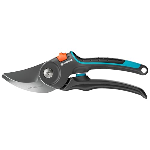 Gardena PremiumCut Pro Gartenschere, Bypass-Schnitt, für frisches Holz, 24 mm Schnittdurchmesser, ergonomische Griffe, PowerCoating-Klingen, in Deutschland hergestellt (12251-20)