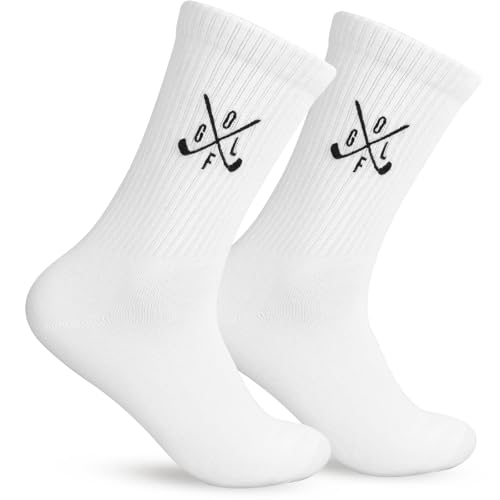 COMOOKA Golf Geschenke für Männer Lustige Golf Socken 42-46 Golfsocken Herren Geschenk für Golfer Papa Geburtstag Weihnachten Golfgeschenke Tennissocken Sportsocken