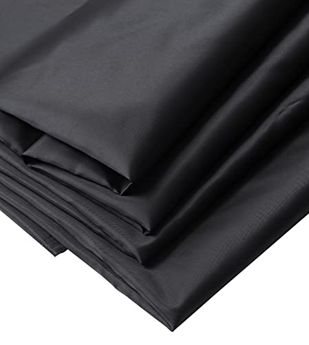 IPEA Futterstoff Stoff Schwarz - 200 cm x 150 cm - Made in Italy - Meterware zum Nähen, Kleidung, Futter, Jacken, Hosen, Röcke, Möbel, Kissen - Polyester Stoff zum Futter