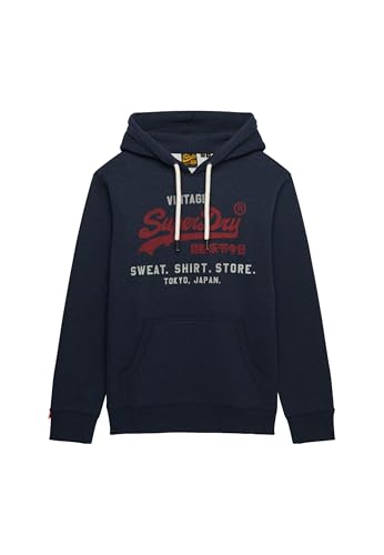 Superdry VL Heritage Relaxed Hood M2014122A Trench Navy Marl XL