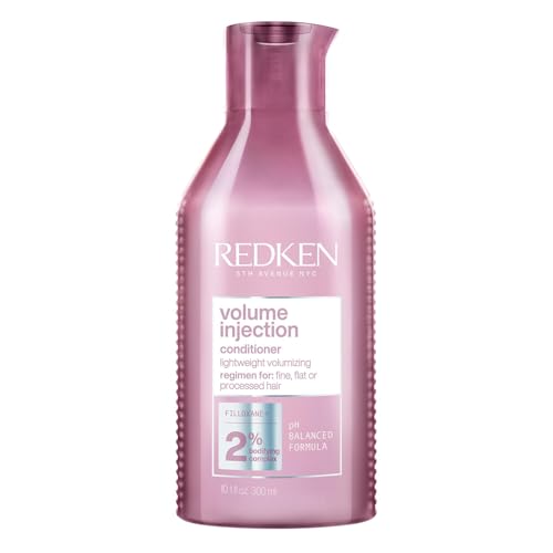 Redken Spülung mit reparierendem Volumen-Boost, Mit Filloxanen und pflegenden Polymeren, Volume Injection Conditioner, 1 x 300 ml