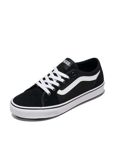 Vans Herren Filmore Decon Sneaker, Suede Canvas Black White, 43 EU