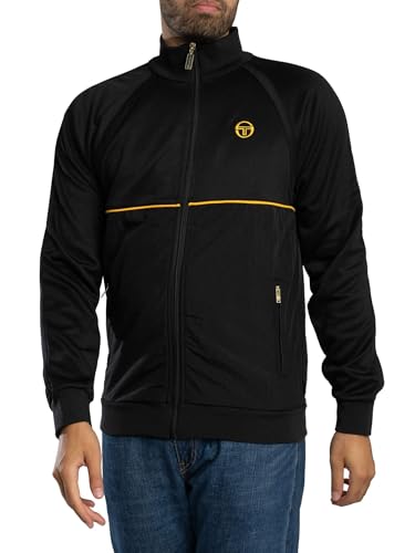 Sergio Tacchini Herren Neue Catania Trainingsjacke, Black, L