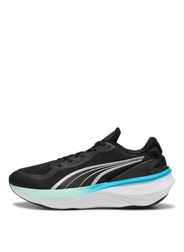 PUMA Unisex Scend Pro 2 Straßen-Laufschuh, Black Mint Melt Speed Blue, 43 EU