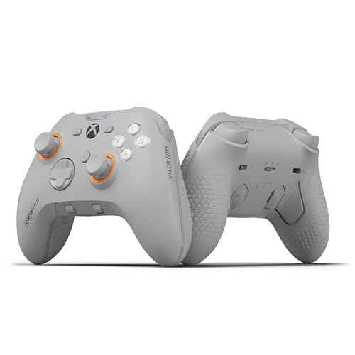 Scuf VALOR PRO WIRELESS Xbox-Performance-Controller – Anpassbare Rücken-Paddles, Sofort-Triggern, TMR-Thumbsticks mit Anti-Drift, Audio-Steuerungen, Xbox Series X|S, Xbox One, Windows PC – Hellgrau
