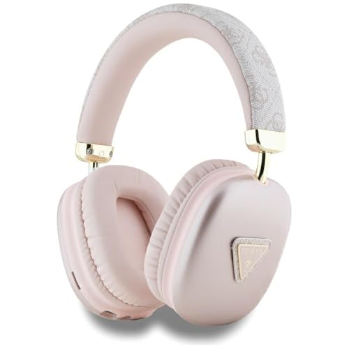 CG MOBILE Guess Bluetooth 5.3 4G On-Ear-Kopfhörer mit Dreieck-Logo (Pink)