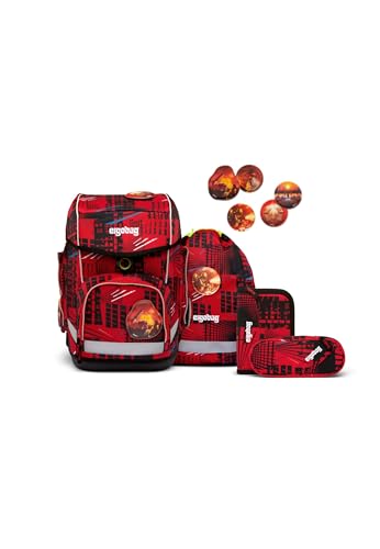 ergobag Cubo Schoolbag Set 5-teilig AlarmBärreitschaft