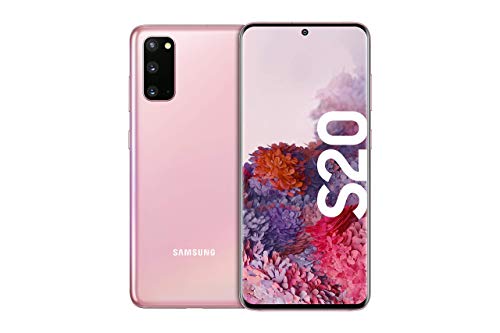 Samsung Galaxy S20 Smartphone Bundle (15,83 cm) 128 GB interner Speicher, 8 GB RAM, Hybrid SIM,Android inkl. 36 Monate Herstellergarantie [Exklusiv bei Amazon] Deutsche Version, cloud pink