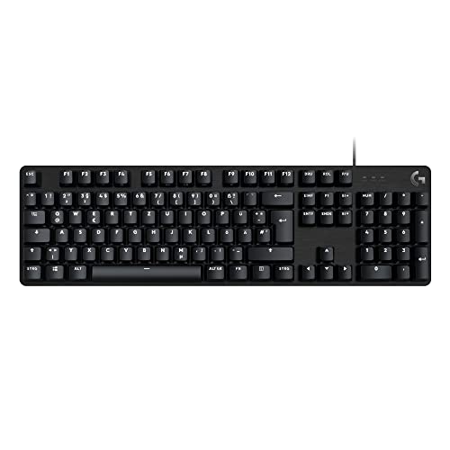Logitech G413 SE Mechanische Gaming-Tastatur - Mit Hintergrundbeleuchtung, taktilen mechanischen Schaltern, Anti-Ghosting, Kompatibel mit Windows, macOS, Deutsches QWERTZ-Layout - Schwarz