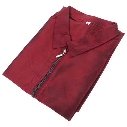 CHILDWEET Rote Jacquard Polyester Schürze für Tierpflege Größe M