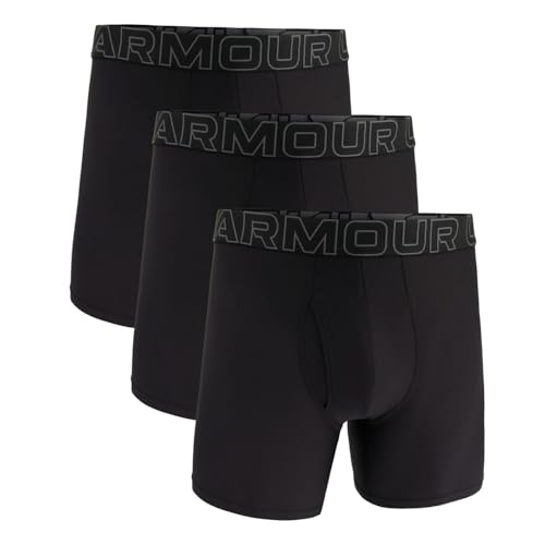 Under Armour Herren Tech Mesh Boxershorts im 3er-Pack, 15 cm Beinlänge – atmungsaktiv, feuchtigkeitsableitend, weiches Tragegefühl, ganztägiger Komfort