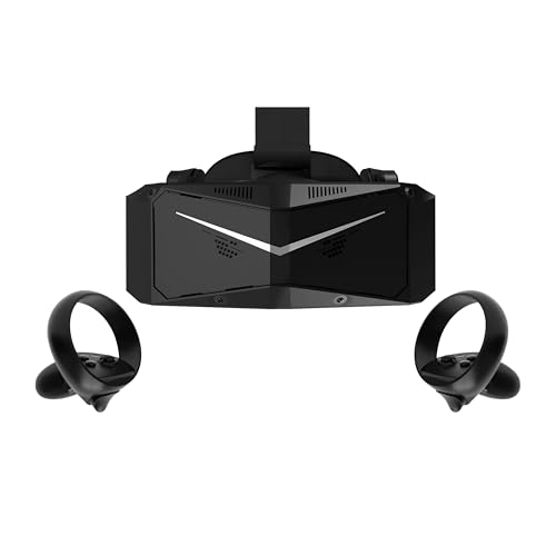 Pimax Crystal Light Hochauflösendes PC VR-Headset & VR-Brille mit 8K-Auflösung & 120Hz – Für SteamVR-Spiele, Flug- & Rennsimulatoren – Inklusive Controller, Vollzahlungs-Version