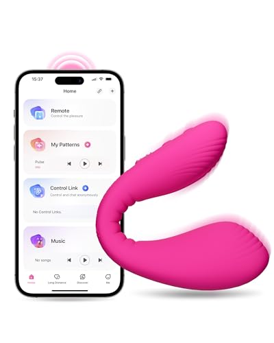 LOVENSE Dolce Bluetooth Paarvibrator Vibratoren mit APP Steuerung, Ferngesteuerter Vibratoren für Frauen, Unbegrenzte Benutzerdefinierte Vibrationsstufen und Muster