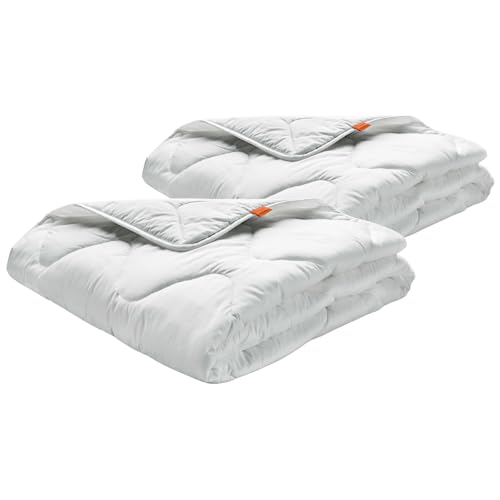 sleepling Bettdecke 135x200 cm, 2er Set medium Ganzjahresdecke