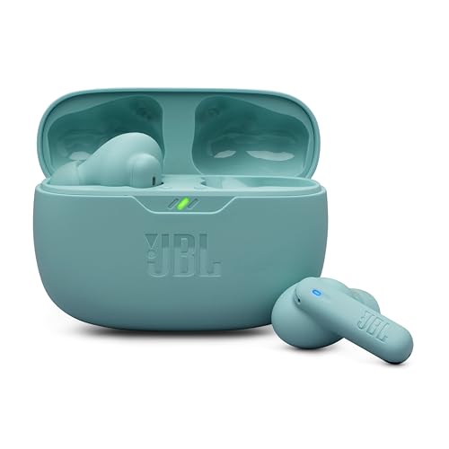 JBL Wave Beam 2, Kabellose Bluetooth-In-Ear-Kopfhörer mit Noise-Cancelling, 40 h Wiedergabezeit, JBL Pure Bass Sound, Smart-Ambient-Technologie und Multipoint-Verbindung, Blau