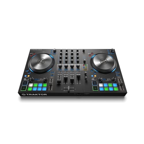 Native Instruments Traktor Kontrol S3 4-Kanal DJ Controller, 16 Pads, integrierte Soundkarte, Traktor Pro 4