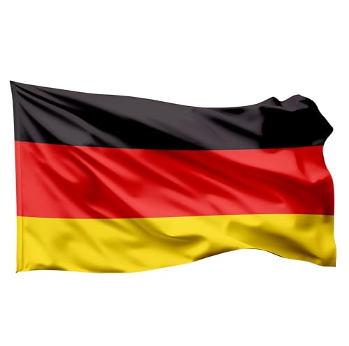 Deutschland Flagge - WM 2026 Fahne - Fanartikel - strapahrzierfähiges Polyester & Metallösen - Weltmeisterschaft (Deutschland 90x150 cm)