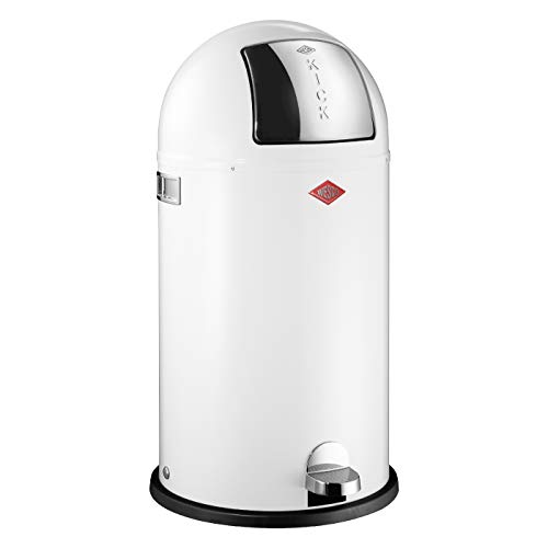 Wesco Kickboy Abfallsammler Metall Weiß 40 L