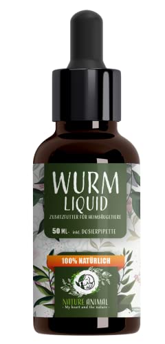 Nature Animal® Wurm Liquid für Hund & Katze – die natürliche Art zur Entwurmung – flüssige Wurmkur hochdosiert, vegan Oil mit hoher Qualität – aus Liebe zu Ihrem Vierbeiner