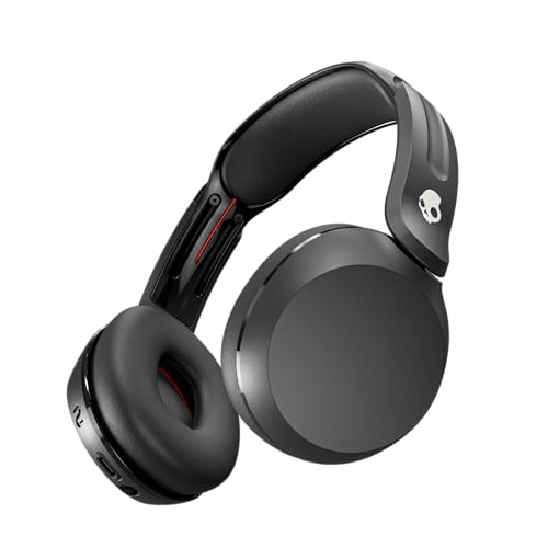 Skullcandy Icon 180 Kabelloser On-Ear-Kopfhörer Bluetooth, bis zu 50 Std Akkulaufzeit, leicht, perfekt für Reisen, sicherer Sitz, schweiß- und wasserresistent, Mikrofon für iPhone, Android - Schwarz