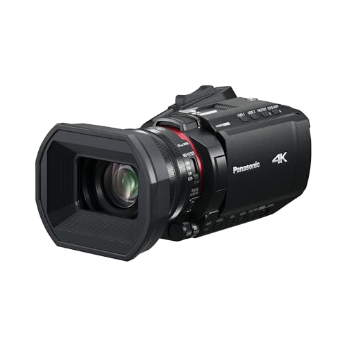 Panasonic HC-X1200E 4K 60p Palm-Style Camcorder with 25mm Wide-Angle Lens, 24x Optical Zoom, 5-Axis Hybrid OIS, USB PD, Black