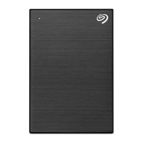 Seagate One Touch 4TB tragbare externe Festplatte, Hardwareverschlüsselung mit Kennwortzugriff, PC, Notebook & Mac, Xbox One & Series, PS4, PS5, USB 3.0, Space Gray, Rescue Service, STKZ4000404
