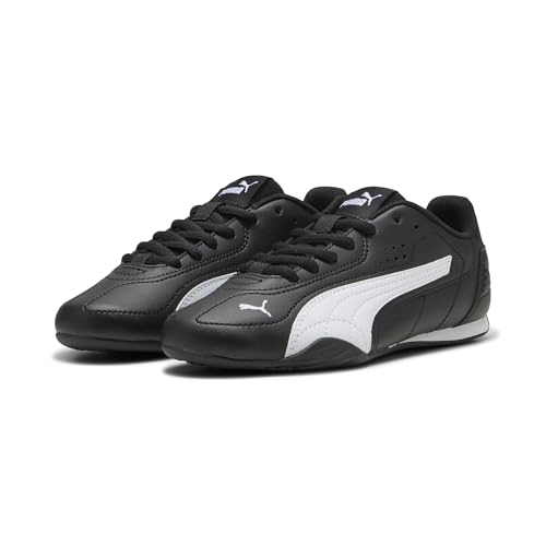 PUMA Catch Teenager Sneaker Kinder, Schwarz (Black x Warm White), 37 EU